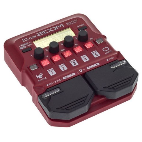 Zoom B1 Four Pedal Multiefecto para...