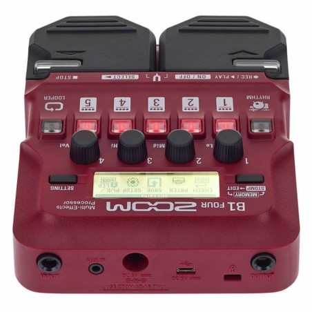 Zoom B1 Four Pedal Multiefecto para Bajo Eléctrico