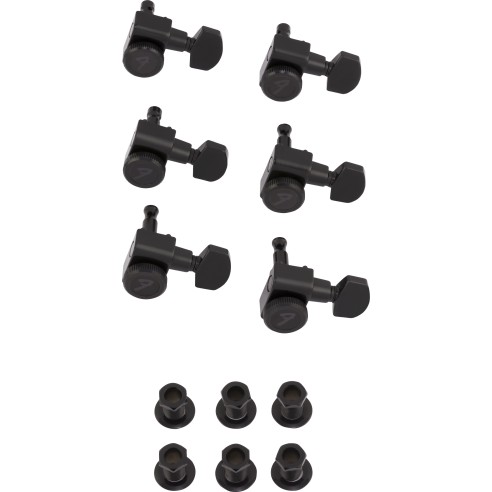 Fender Locking Stratocaster/Telecaster Staggered Tuning Machines Black
