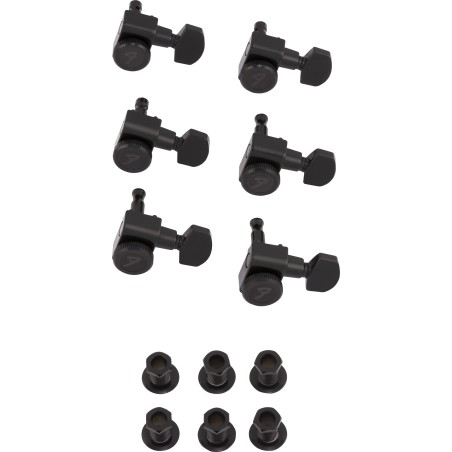 Fender Locking Stratocaster/Telecaster Staggered Tuning Machines Black