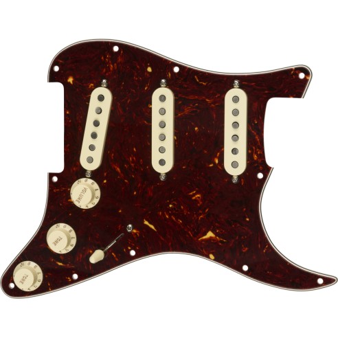 Fender Pre-Wired Strat Pickguard Custom Shop Texas Special SSS Tortoise Shell 11 Hole PG