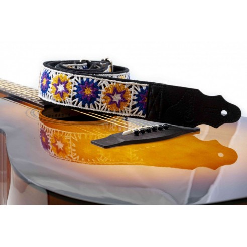 Righton Crochet White Guitar Strap