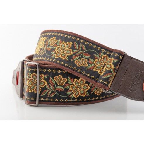 Righton Roses II Brown Guitar Strap