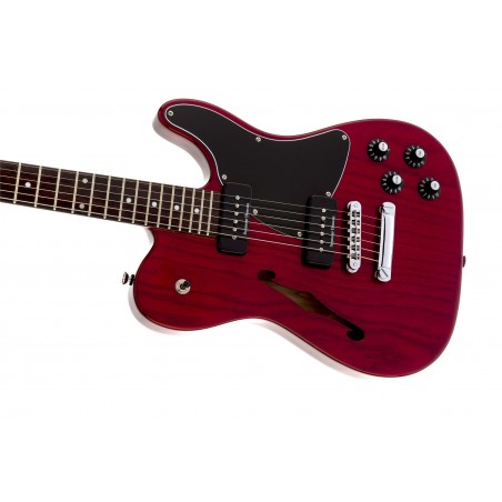 Fender Jim Adkins JA-90 Telecaster Thinline LRL Crimson Red Transparent
