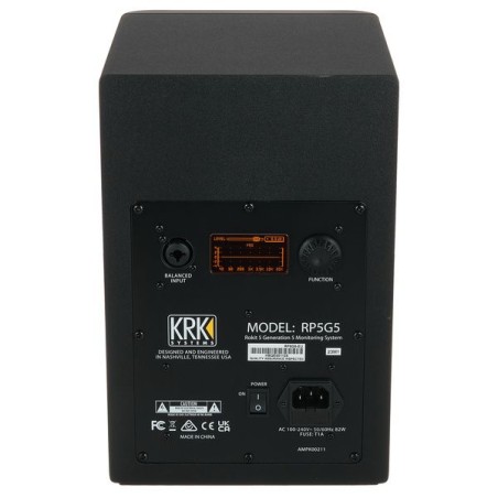 KRK RP5G5 Monitor Estudio Amplificado. Unidad Negro
