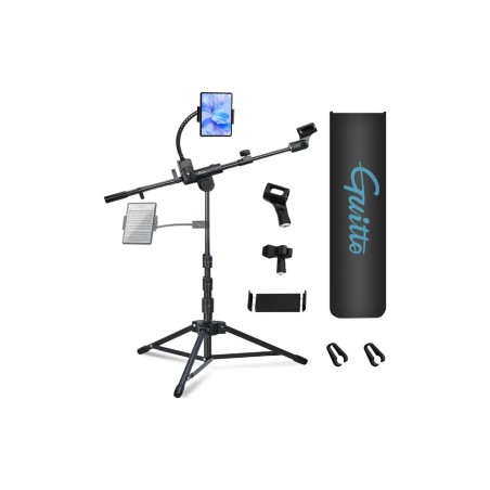 Guitto Soporte Micro Jirafa con Pinza, soporte de Teléfono/Tablet y Funda