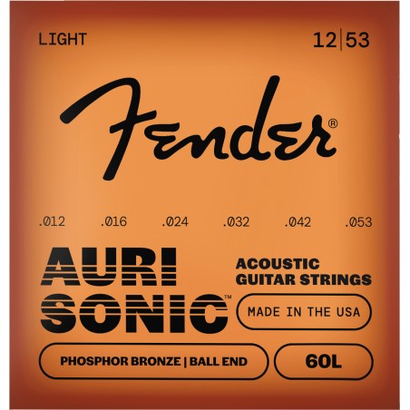Fender AuriSonic 60L .012-.053 Acoustic Guitar Strings Phosphor Bronze