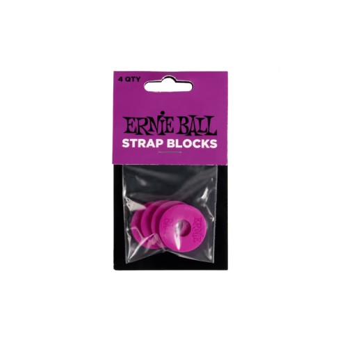 Ernie Ball Strap Blocks 4pcs Púrpura