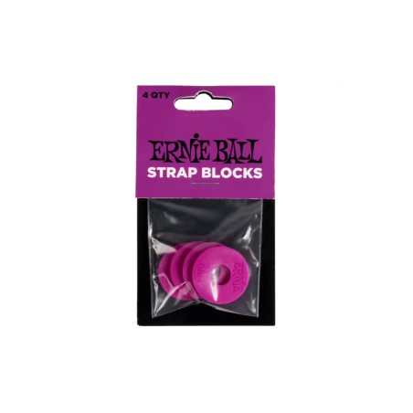 Ernie Ball Strap Blocks 4pcs Púrpura