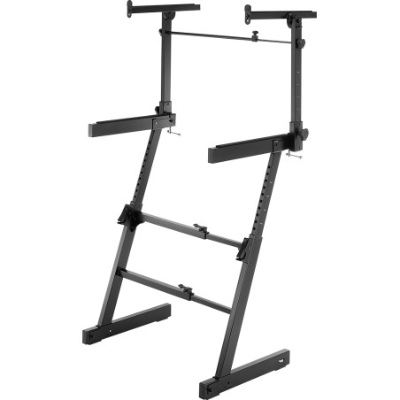 Hercules KS410B Soporte Pro para dos teclados