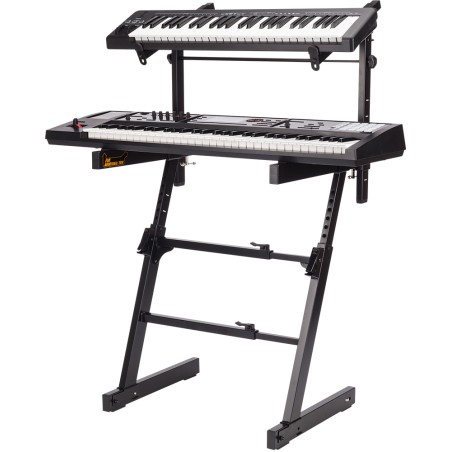 Hercules KS410B Soporte Pro para dos teclados