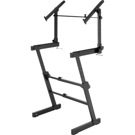 Hercules KS410B Soporte Pro para dos teclados